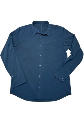 Lululemon men’s black commission long sleeve shirt size XL work career M3CLXS